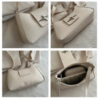 Vintage Shoulder Bag Small Purse for Women PU Leather Y2K Underarm Handbag Black