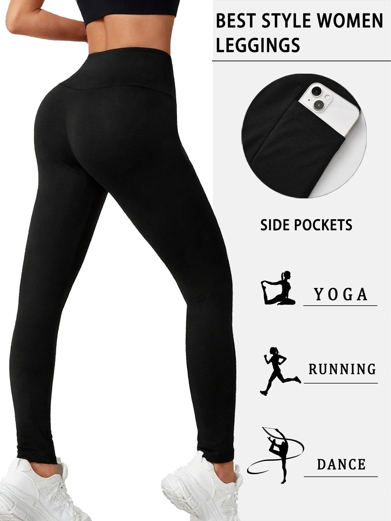 Women’s Super Soft Leggings with Pockets – High Waist Comfort