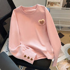 Women's Sweatshirt 2025 New Autumn Winter Loose Casual Pullover Bottoming Shirt Top