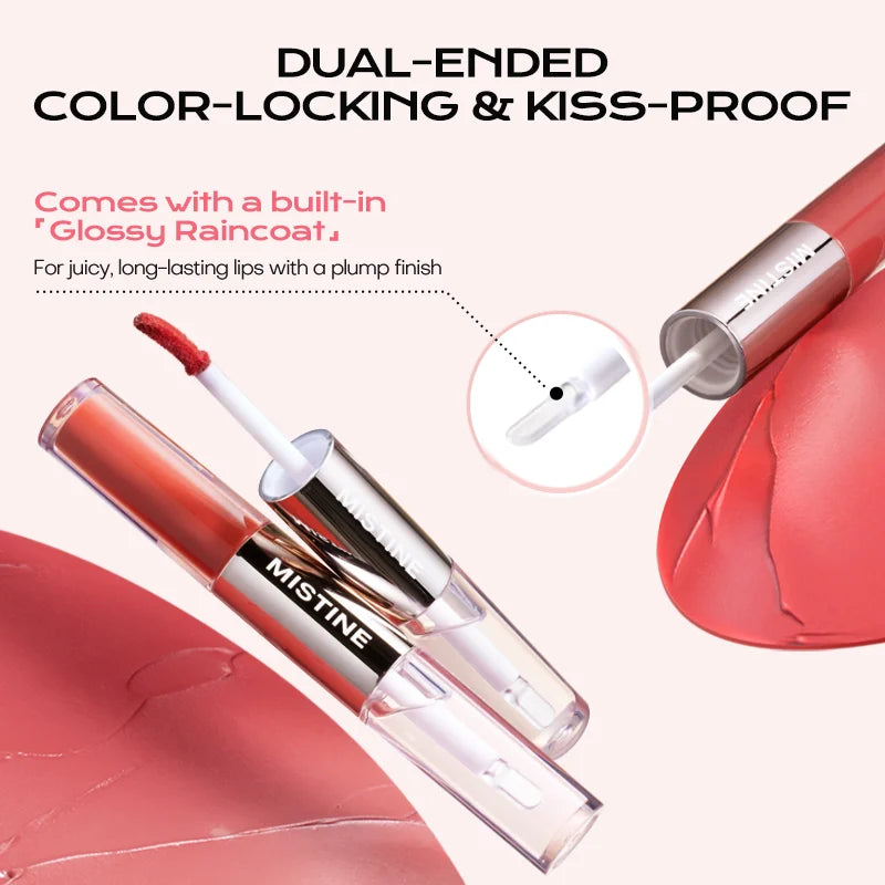 Mistine Double-Headed Lip Gloss – Hydrating Shine & Matte Finish