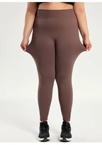 STOUREG Plus Size Yoga Pants for Women, Plus Size Running Leggings, High Waist Seamless Long Pants for Obese Fitness
