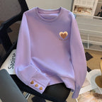 Women's Sweatshirt 2025 New Autumn Winter Loose Casual Pullover Bottoming Shirt Top