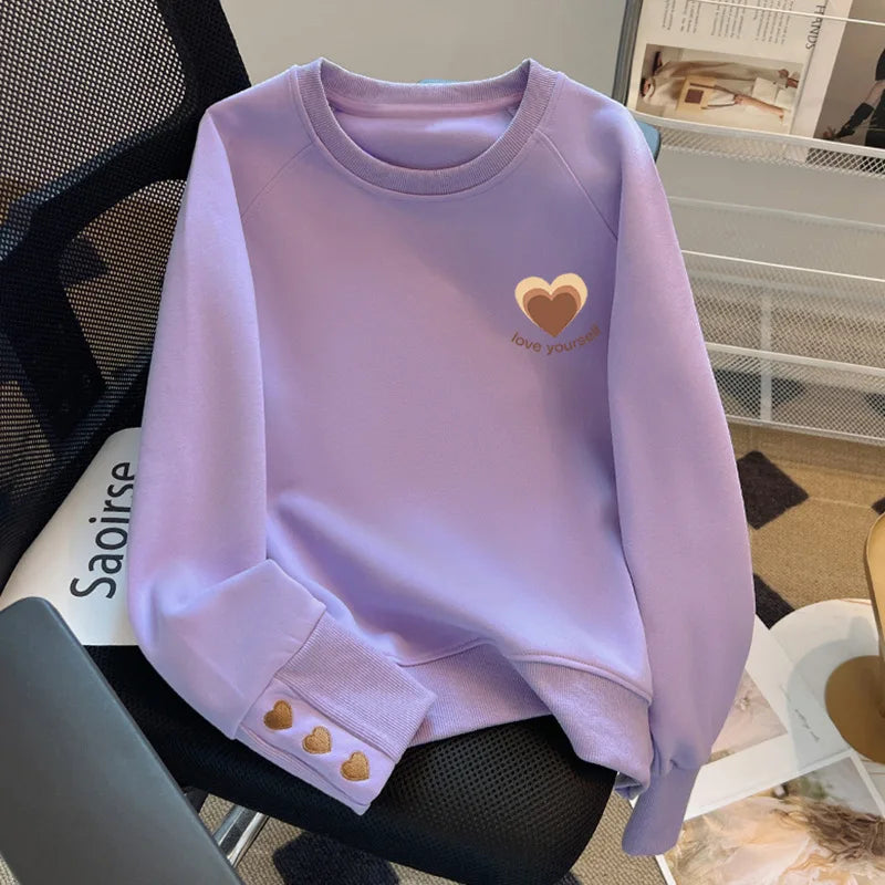 Women's Loose Casual Pullover Sweatshirt – Autumn 2025