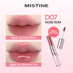 Mistine Double-Headed Lip Gloss – Hydrating Shine & Matte Finish