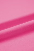 Sachet Pink Solid Color High Neck Oversize Tee