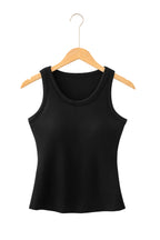 Four Leaf Clover Slim Ribbed Padded Tank Top