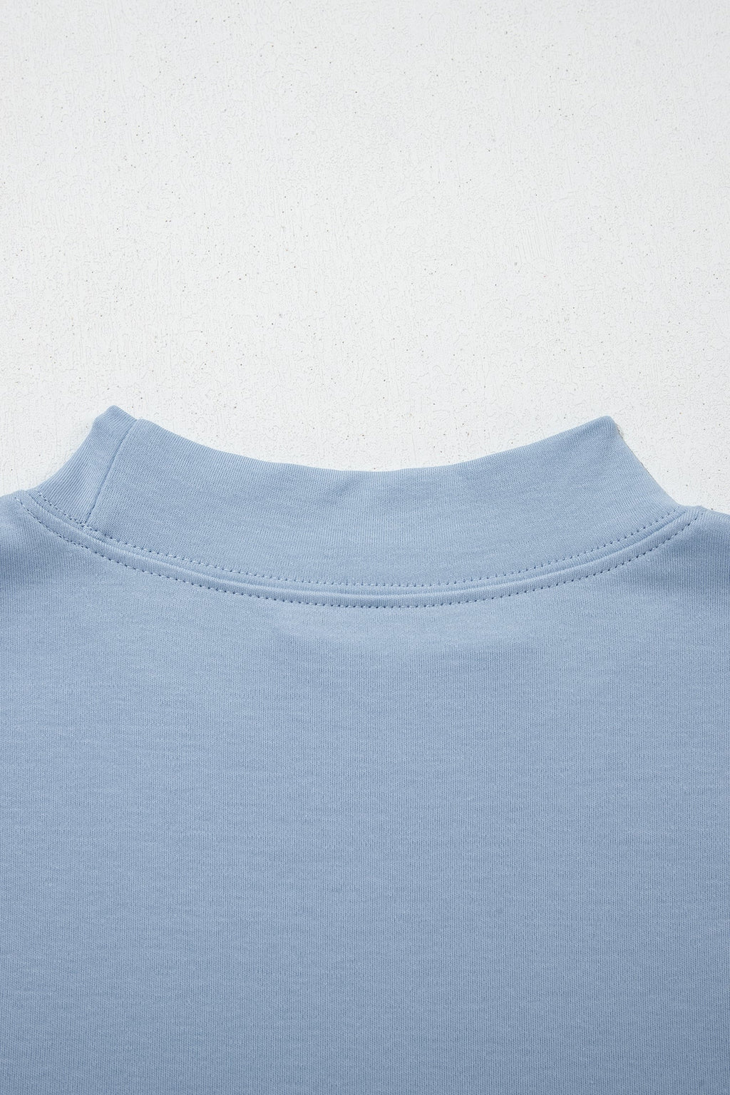 Sachet Pink Solid Color High Neck Oversize Tee