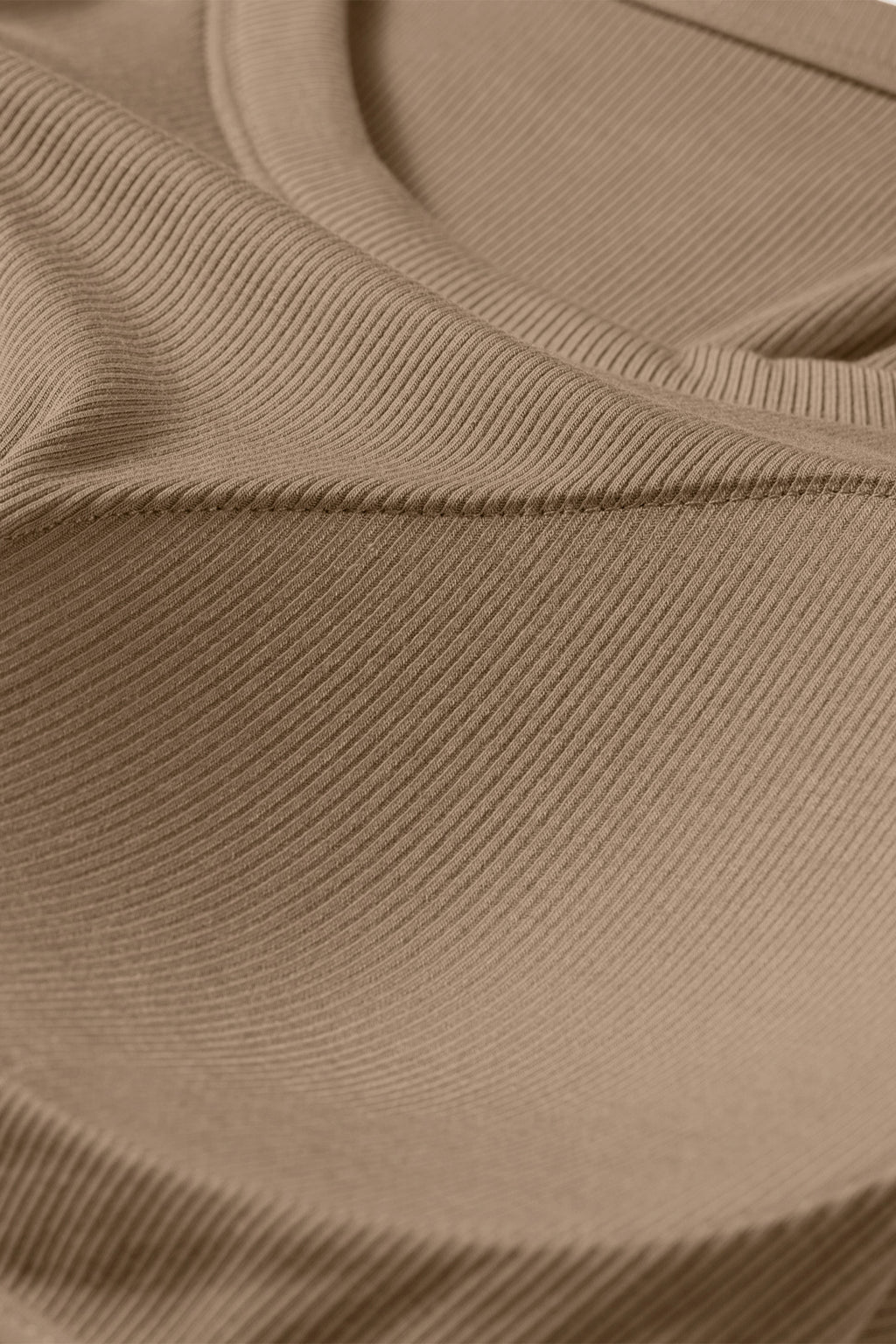 Four Leaf Clover Slim Ribbed Padded Tank Top