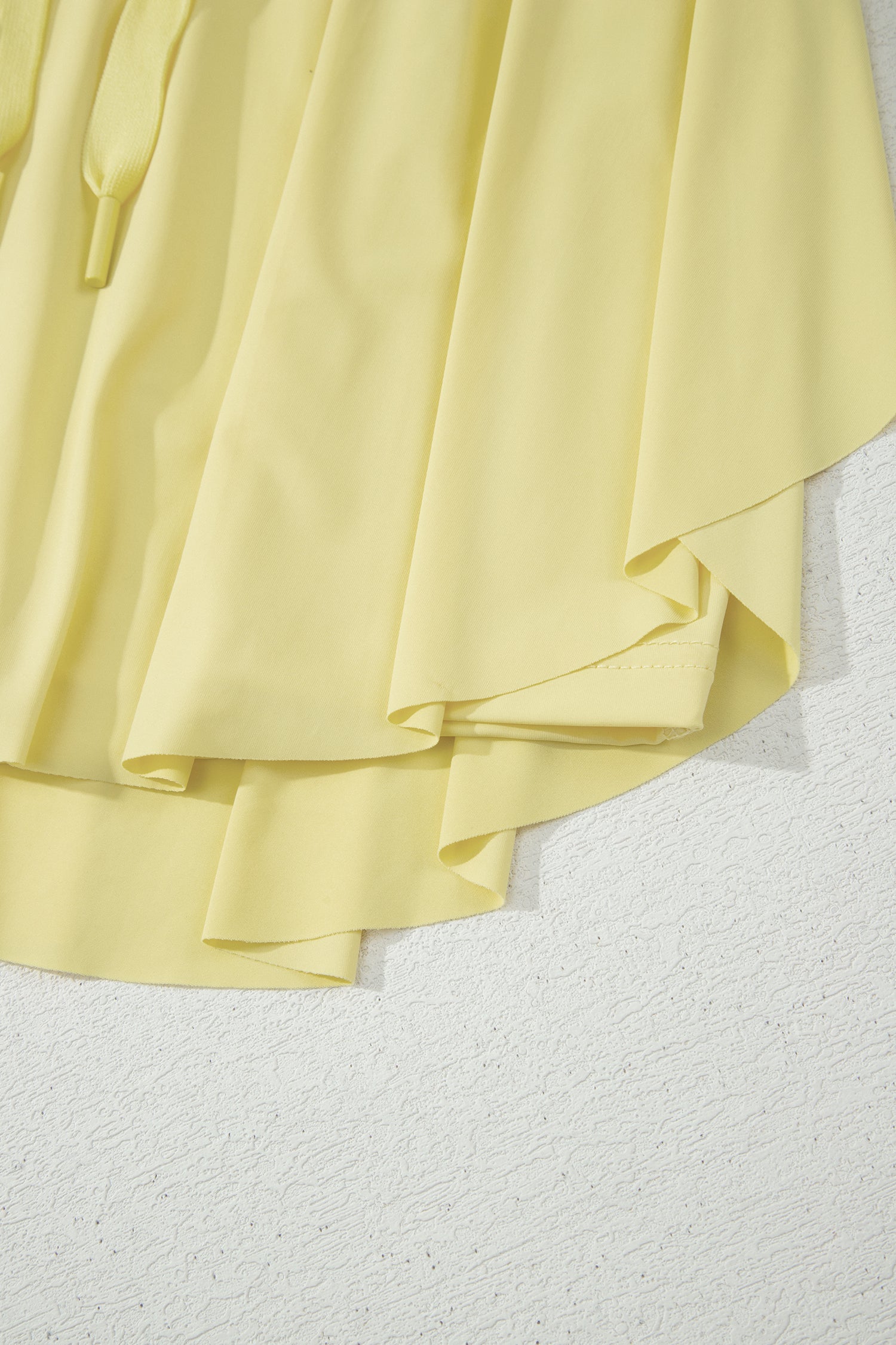 Beige Drawstring Elastic Waistband Lined Tennis Skorts