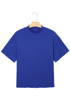 Sachet Pink Solid Color High Neck Oversize Tee