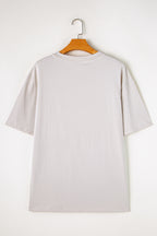 Gray Rock & Roll Graphic Distressed Vintage Tee